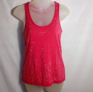 NWOT JENIFER LOPEZ PINK TANK TOP SIZE XS